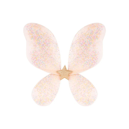Feenflügel Darcy in Pastellrosa Glitzer mit Goldstern - Billy loves Audrey
