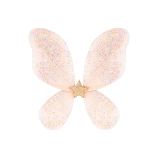 Feenflügel Darcy in Pastellrosa Glitzer mit Goldstern - Billy loves Audrey