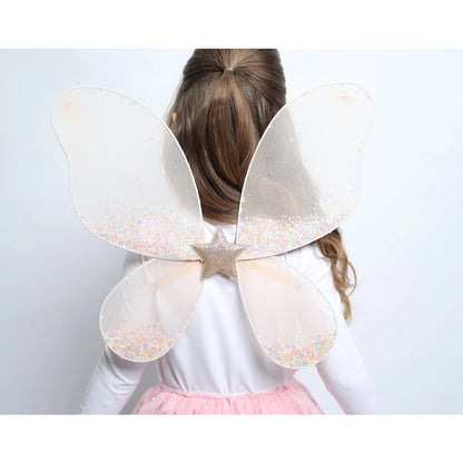 Transparente Schmetterlingsflügel Darcy mit Glitzerkonfetti und Sternclip, Billy loves Audrey