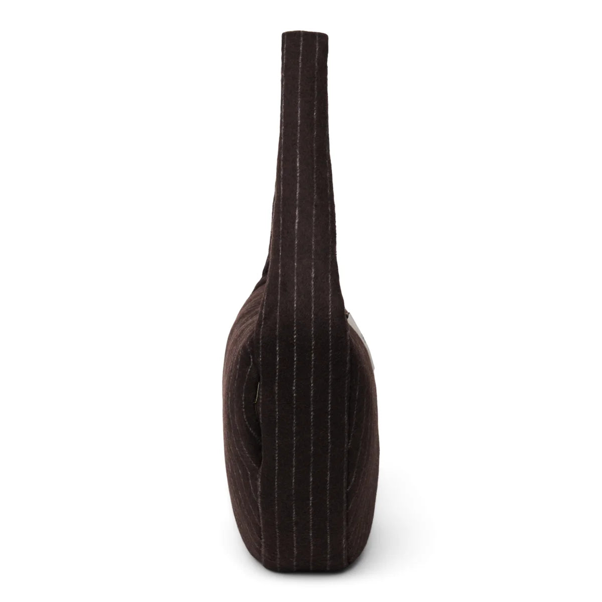 Flannel Chalkstripe Cross Body Bag Brown