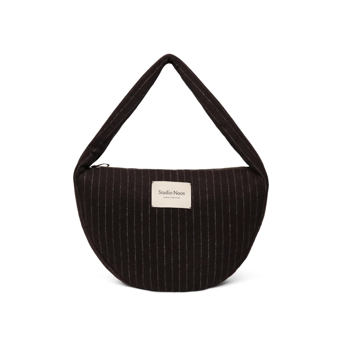 Flannel Chalkstripe Cross Body Bag Brown