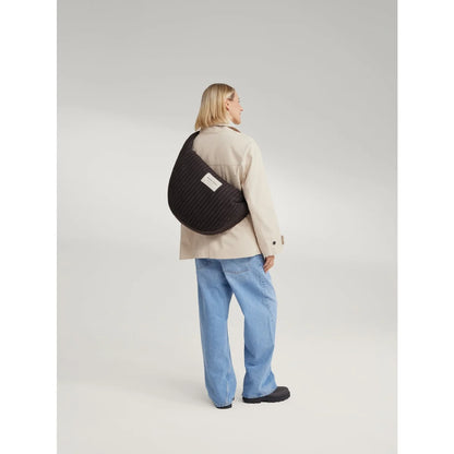 Flannel Chalkstripe Cross Body Bag Brown