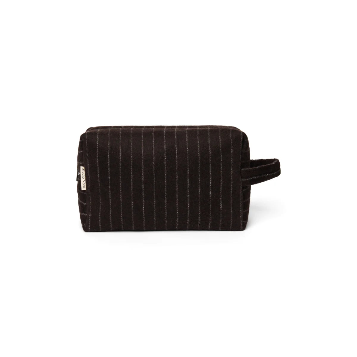 Flannel Chalkstripe Kosmetiktasche Brown