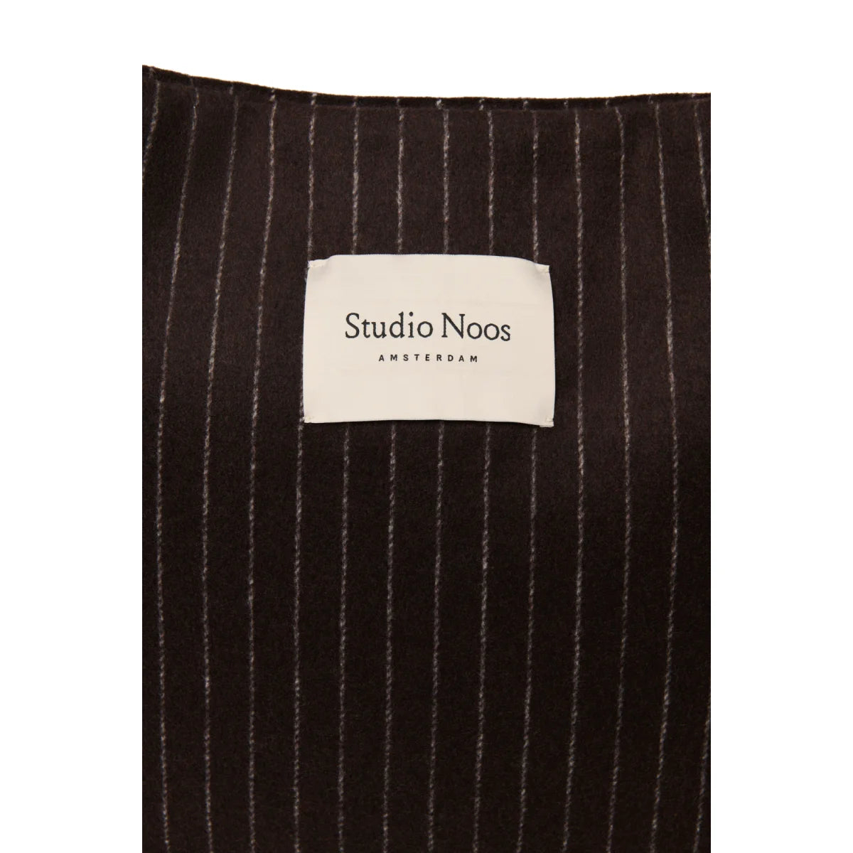 Flannel Chalkstripe Mom Bag Brown