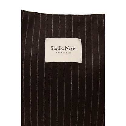 Flannel Chalkstripe Mom Bag Brown
