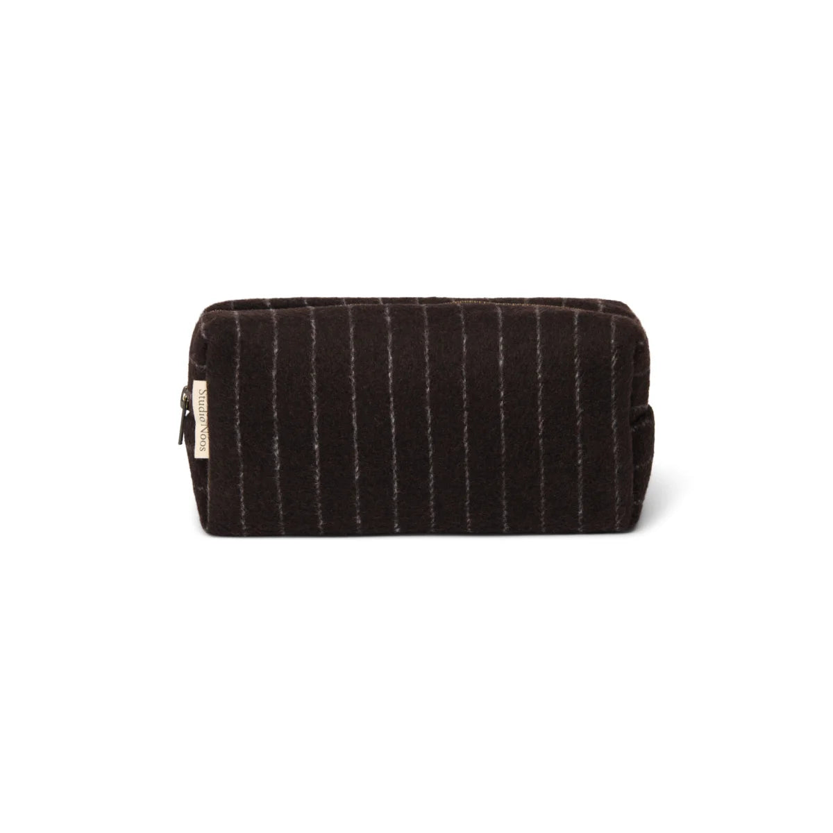 Flannel Chalkstripe Necessaire Brown