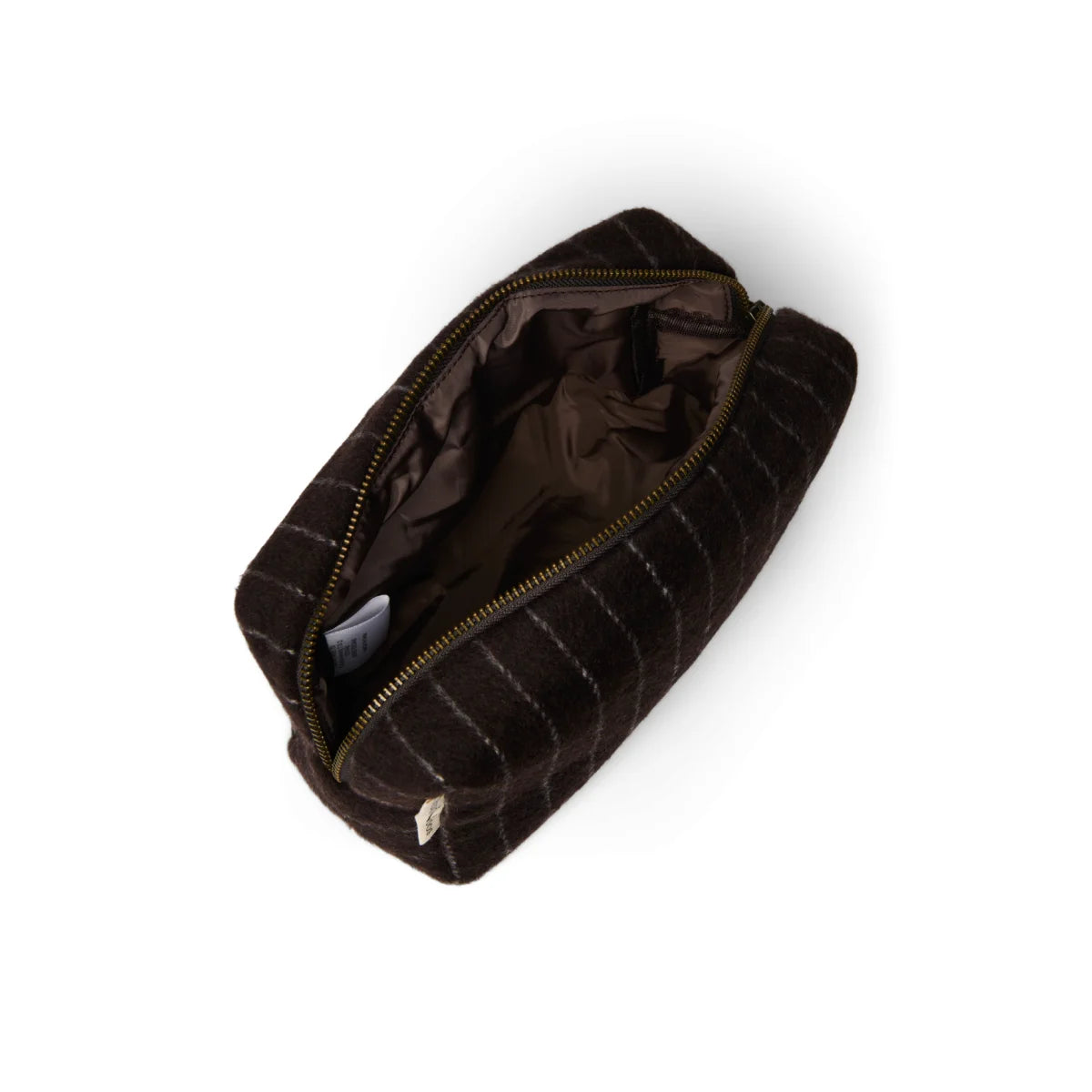Flannel Chalkstripe Necessaire Brown