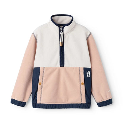 Fleece-Pullover mit Halfzip Wynn Pale tuscany mix