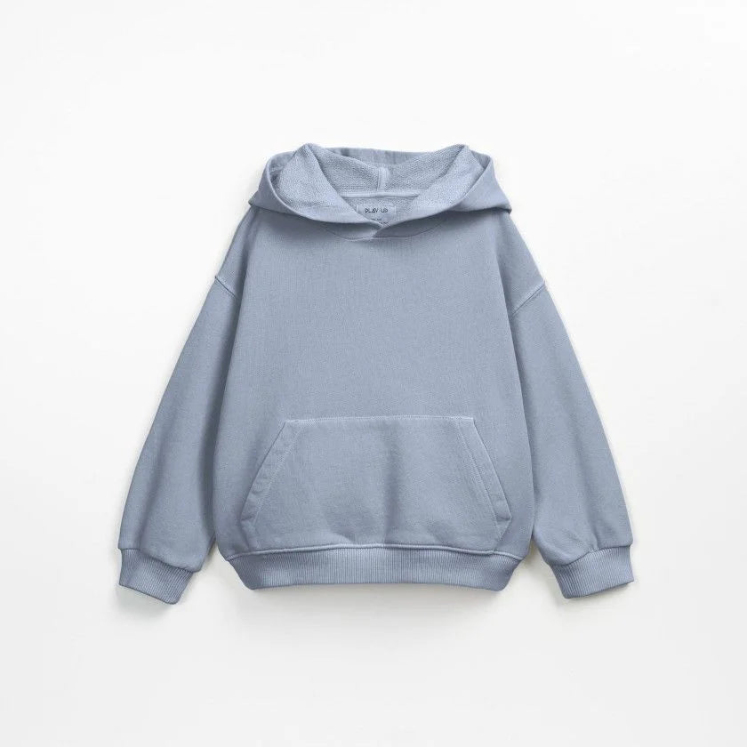 Hellblaue Kapuzensweatshirt mit Taschen, Produktname Fleece Sweater | Sea