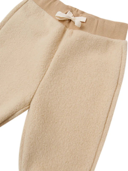 organic zoo Fleece Sweatpants | Warm Sand - Hose