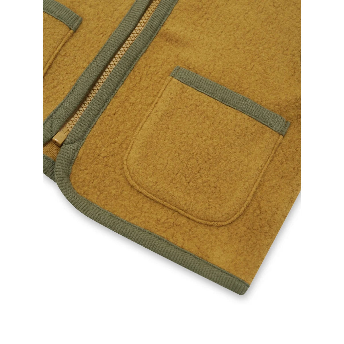 Organic Zoo Fleece Vest Bark Rückansicht