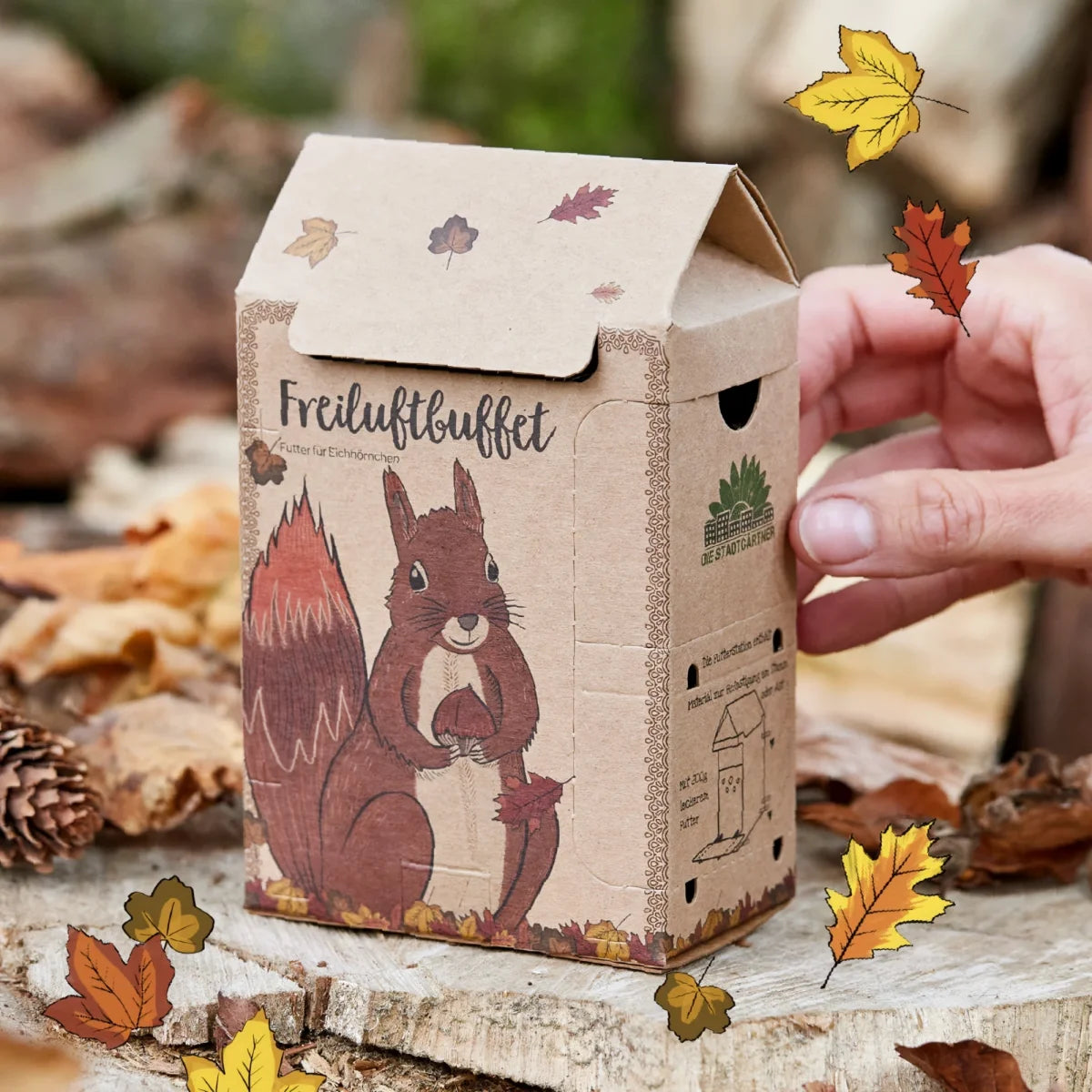 Freiluftbuffet Eichhörnchen von DIE STADTGÄRTNER