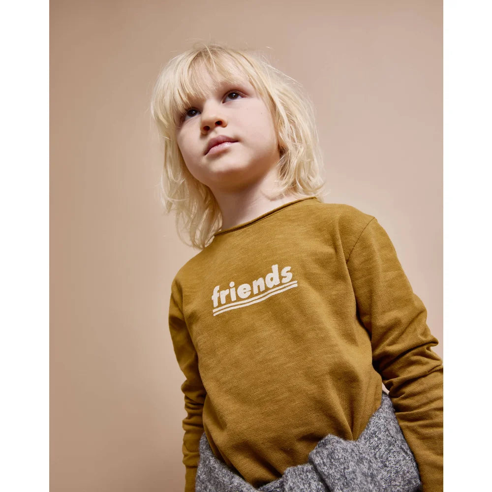 Kinder Langarmshirt aus Ocre für das Freundschafts-Shirt Produkt