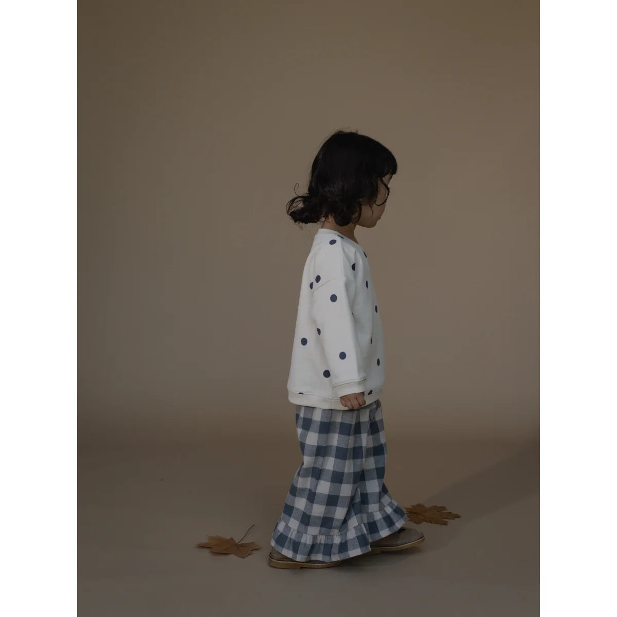 Frill Culottes | Fog Blue Gingham