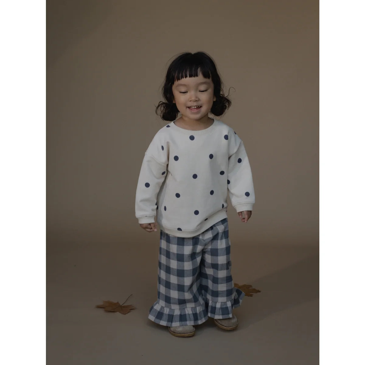 Frill Culottes | Fog Blue Gingham