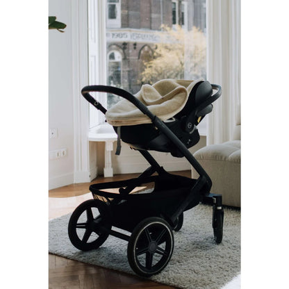 Kico Label Fusssack für Autositz und Maxi-Cosi aus Merinowolle in Beige