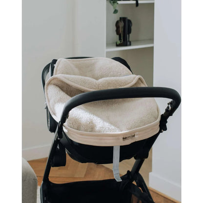 Kico Label Fusssack für Autositz und Maxi-Cosi aus Merinowolle in Natur