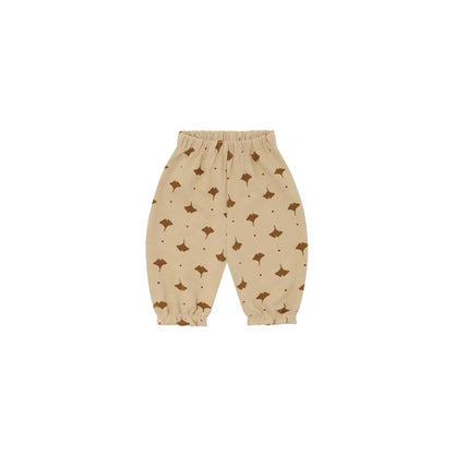 Organic Zoo Gardener Pants Ginkgo Detail