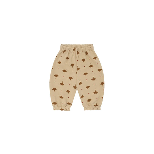 Organic Zoo Gardener Pants Ginkgo Detail