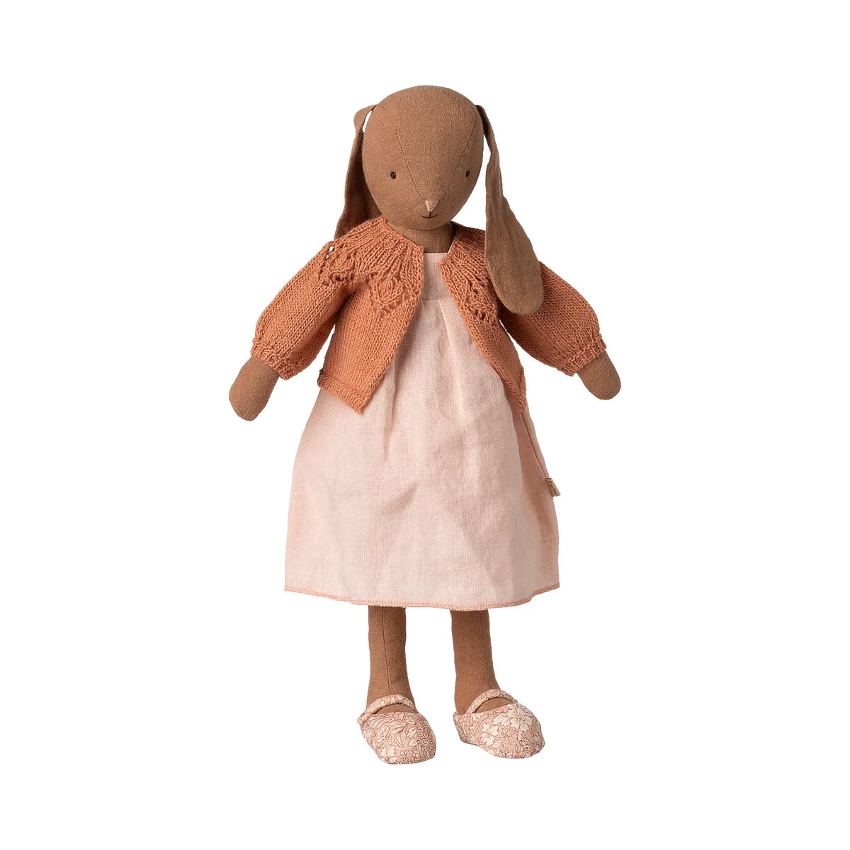 Maileg Outfit Grösse 3 Hasen Größe: Gestrickte Strickjacke Vintage Rose