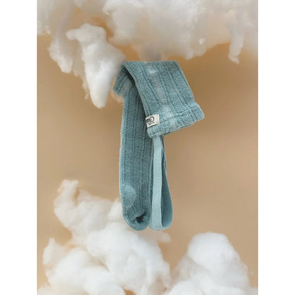 Granny Teddy Footed Strumpfhose mit Träger | Misty Blue