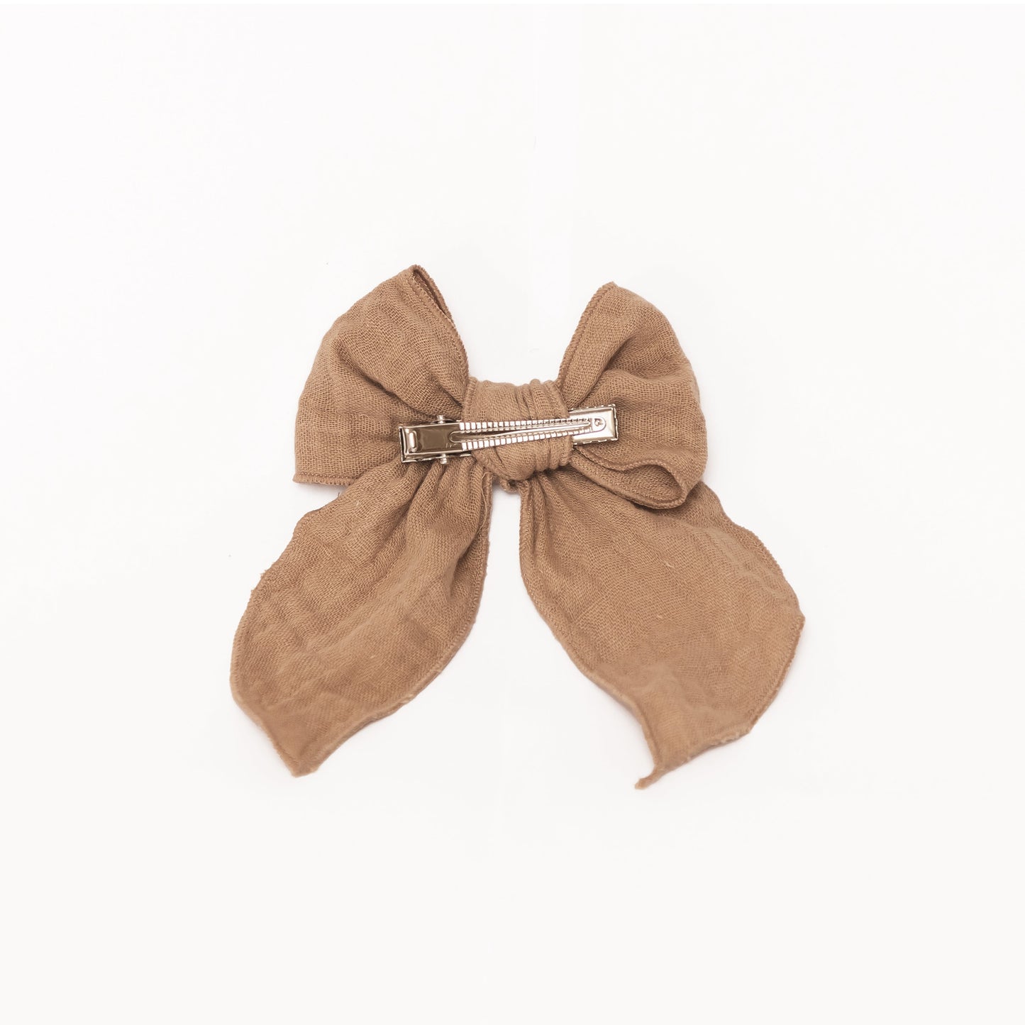 Mrs Ertha Grosse Haarschleife | Taupe - KInder Accessoires