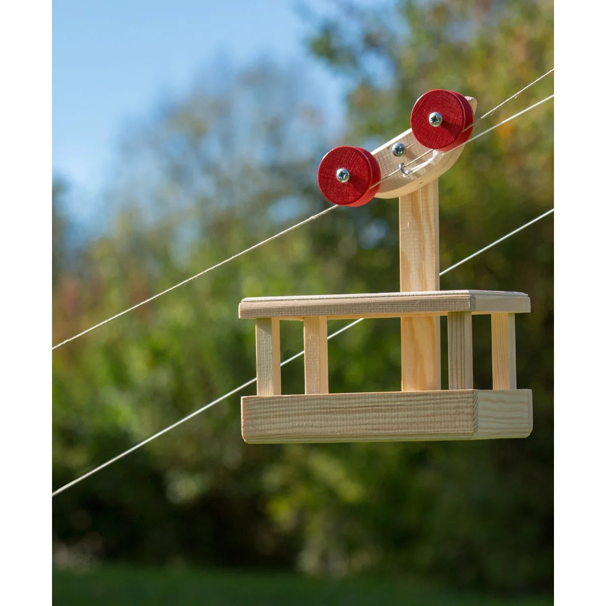 Kraul Grosse Seilbahn mit Puppengondel aus Holz