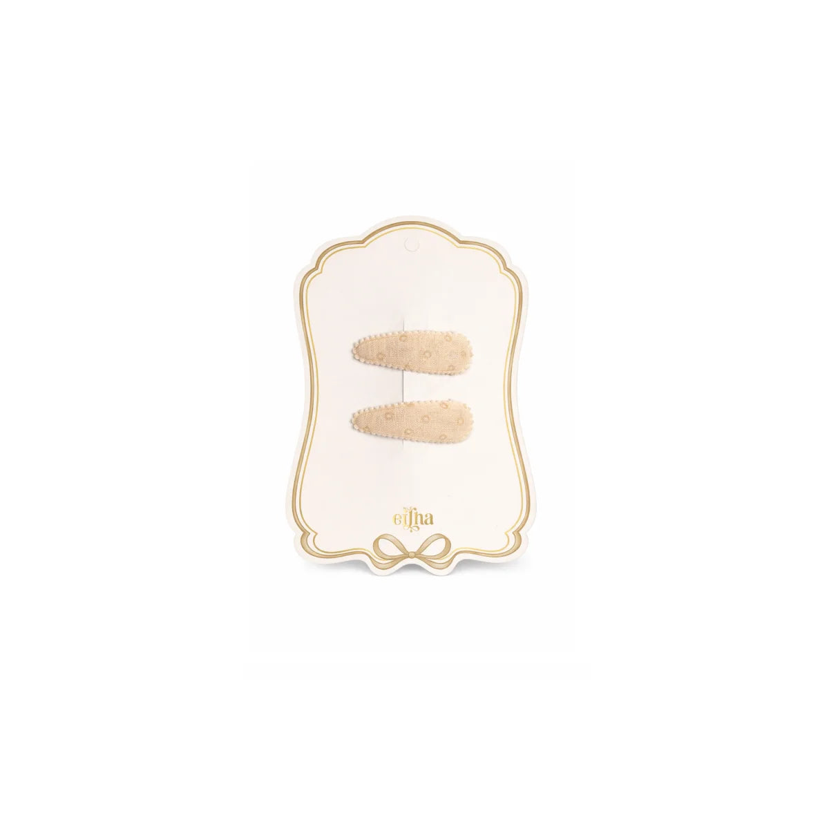 Mrs Ertha Haarspangen Neutral Dots im Zweierset auf Karte