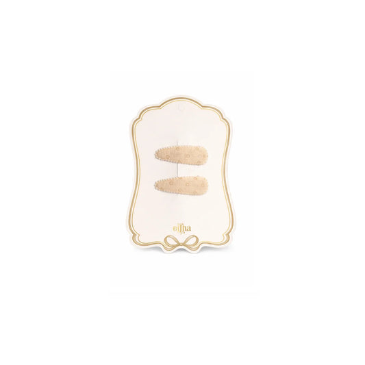 Mrs Ertha Haarspangen Neutral Dots im Zweierset auf Karte