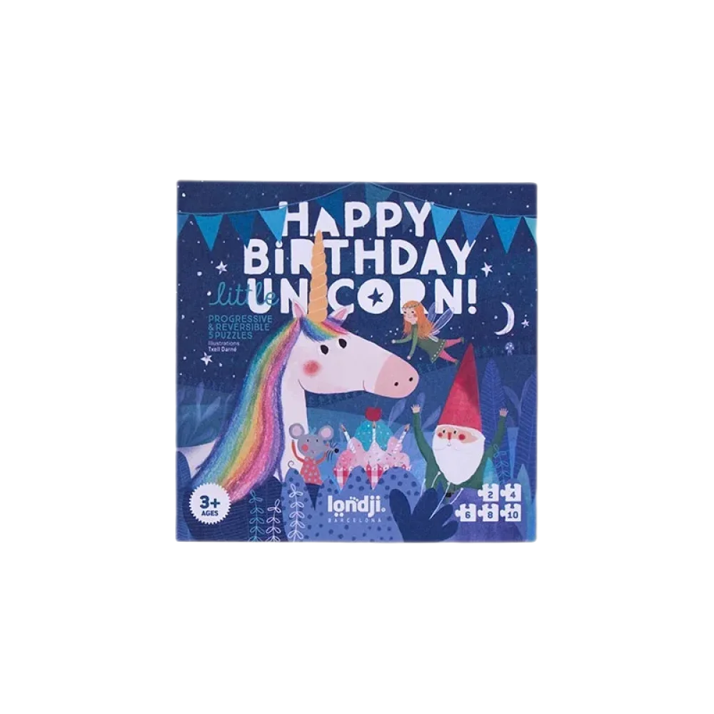 Londji Happy Birthday Unicorn Puzzle - Spielzeug