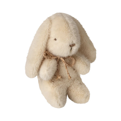 Hase Plüsch mini cream mit langen Ohren und Twine-Bow