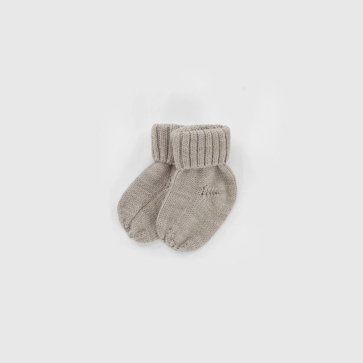 Kico Label Baby-Hausschuhe aus Merinowolle in Beige