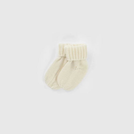 Kico Label Baby-Hausschuhe aus Merinowolle in Natur