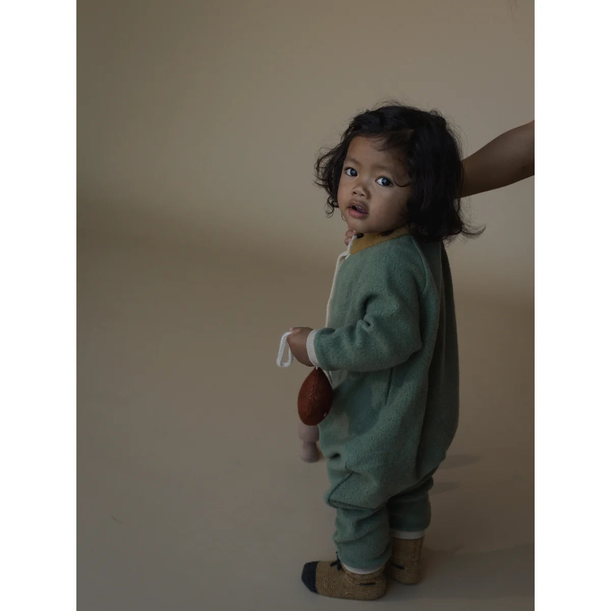 High Neck Onesie | Pine Fleece
