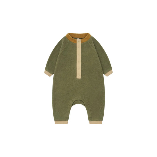 Organic Zoo High Neck Onesie Pine Fleece Kragen