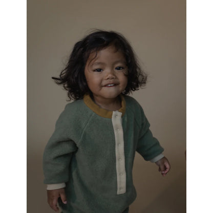 High Neck Onesie | Pine Fleece