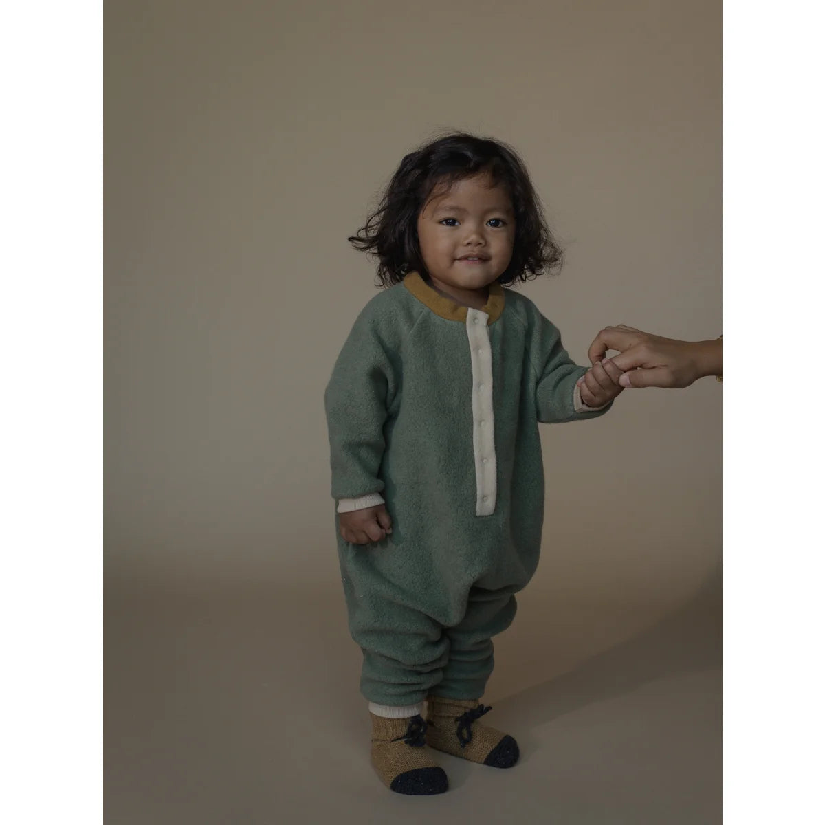High Neck Onesie | Pine Fleece