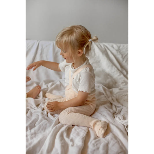 Hippy Footed Strumpfhose mit Träger | Silky Peach