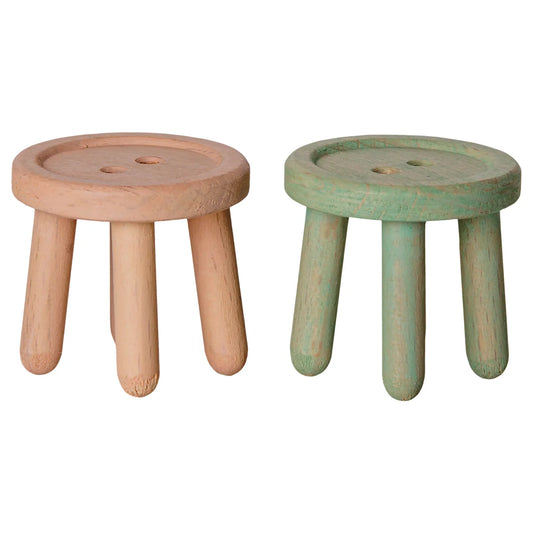 Maileg Hocker-Set Maus Light Rose + Light Mint