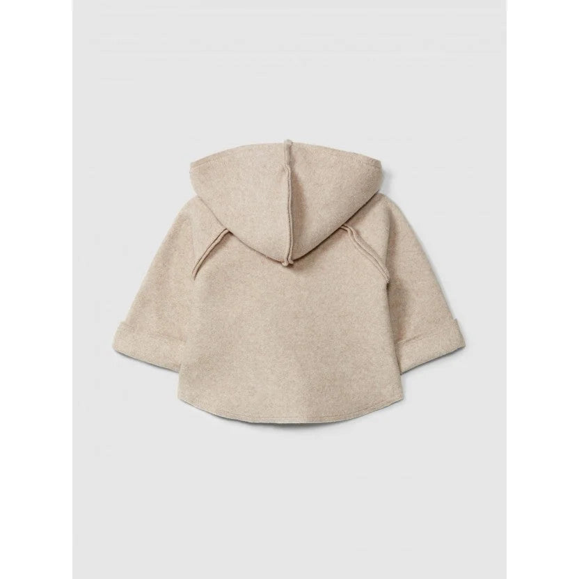Snug Kapuzenjacke Fleece in Beige – Ansicht 2