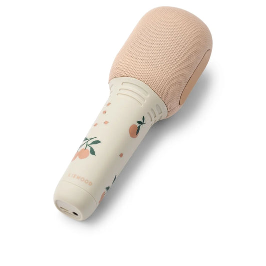 Kabelloses Karaoke-Mikrofon Beinta Peach Sea Shell von Kidwood mit Pfirsichdesign
