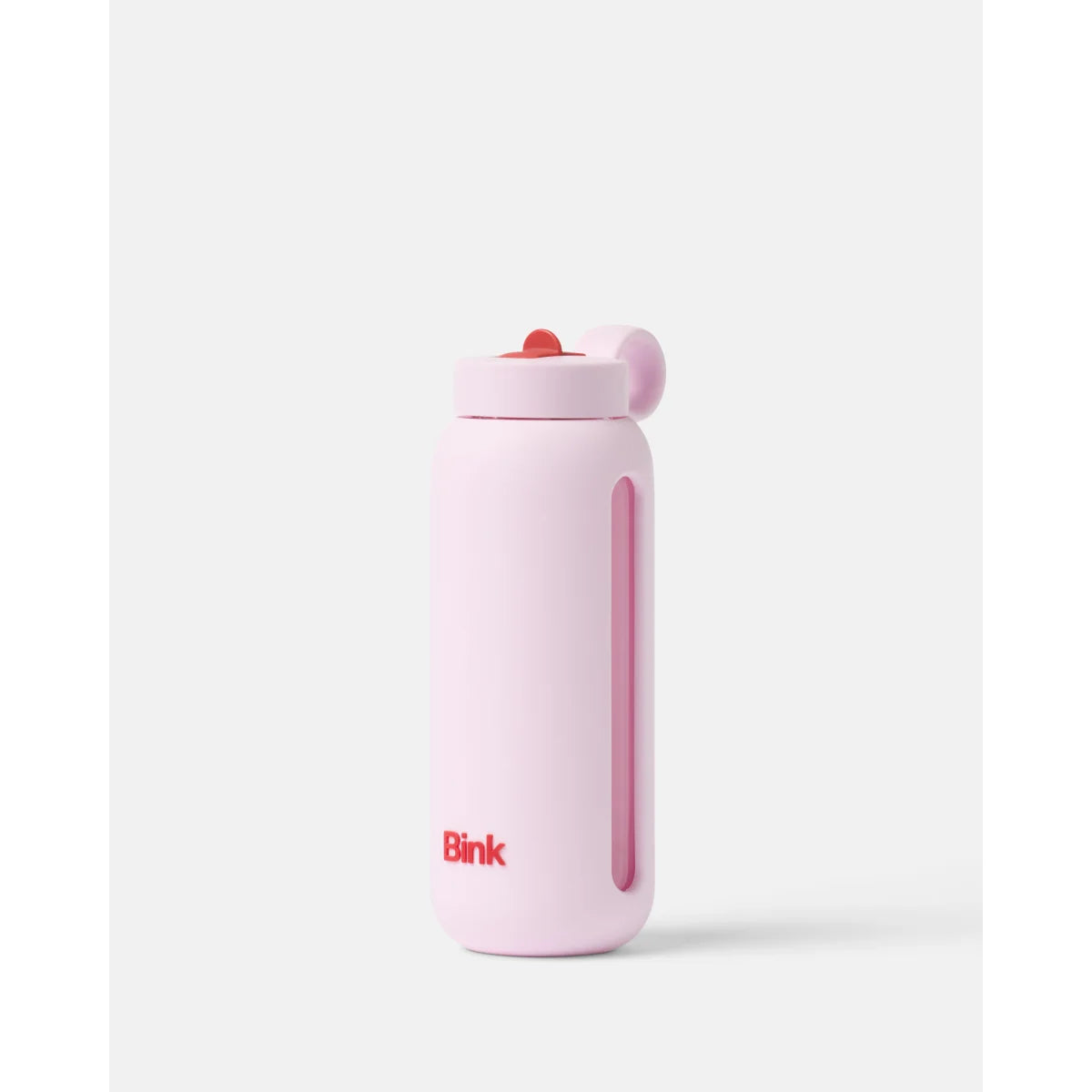Bink Kids Bottle in Strawberry (erdbeerrosa), Kinder-Trinkflasche aus Glas – Ansicht 2
