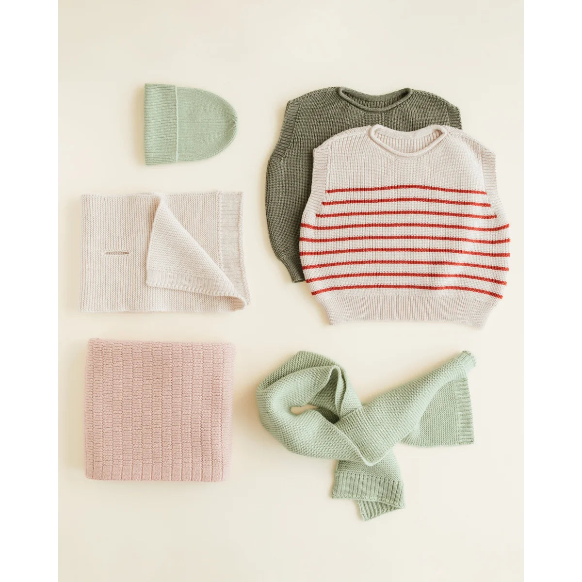 Kids Vest Harvey | Cream + Red