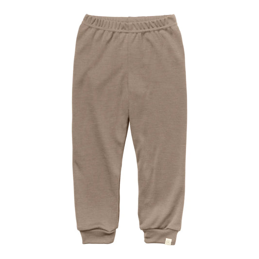 Beige weiche Baumwoll-Jogginghose Kinder-Jogginghose sand mit Gummizwang und Bündchen