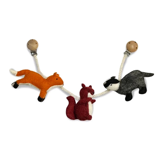Gamcha Kinderwagenkette Waldtiere Bild 2