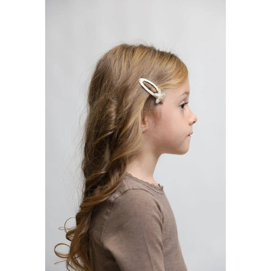 Billy loves audrey Solo Stern Haarklammer weiß sternförmig elegant