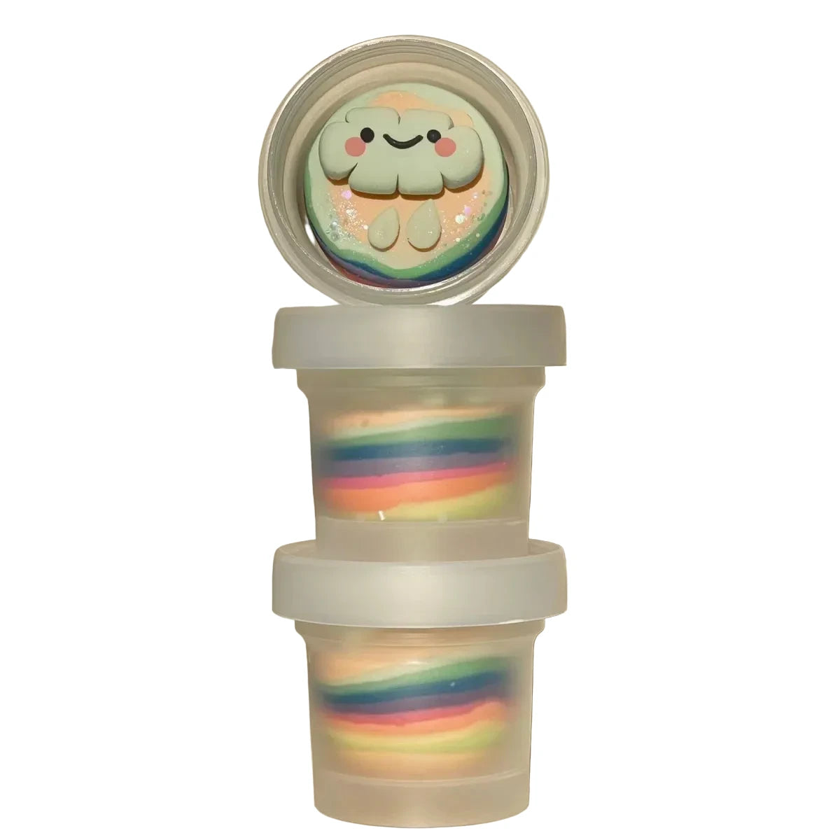 Noonchi Organics Knete Cutie Cloud Rainbow Mehrfarbig – Bild 2