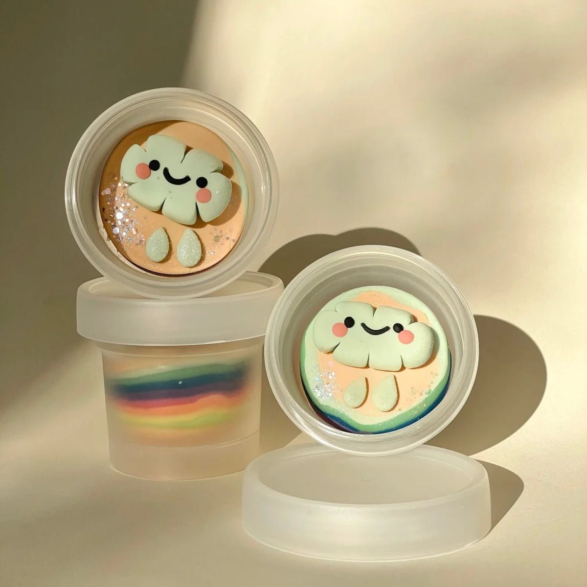 Noonchi Organics Knete Cutie Cloud Rainbow Mehrfarbig – Bild 1