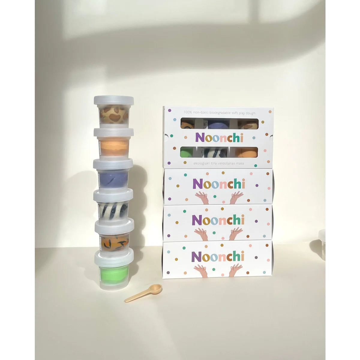 Noonchi Organics Knete Set Animalistic 6 x 100 g – Bild 6