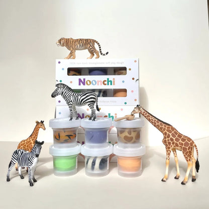 Noonchi Organics Knete Set Animalistic 6 x 100 g – Bild 2